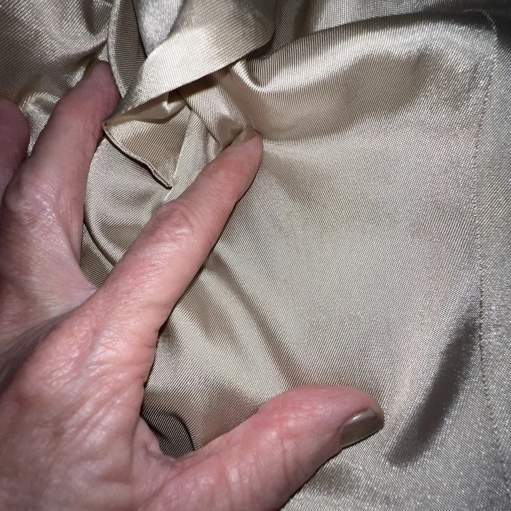 Meeting Street Men's Tan Silk and Wool Blend Tan Blazer 46L